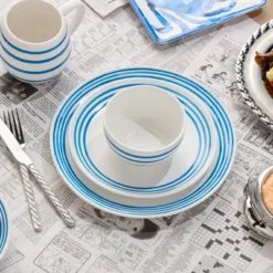 Certified International (Set Of 4) 20oz Ice Cream Bowls Dockside Blue -Certified International GUEST 9ccbfc2e ed56 4892 aa3f c3a8e7282b8c