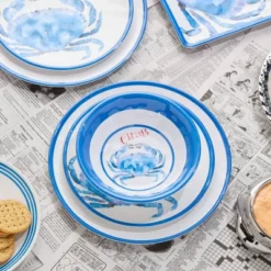 Certified International (Set Of 6) 220z Beach House Crab Melamine All Purpose Bowls -Certified International GUEST 9d516cbf 3df1 416a 8611 d2cada09af25