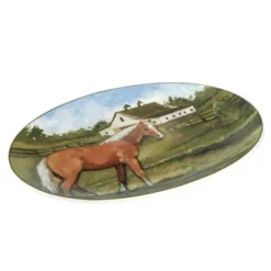 16" X 12" York Stables Oval Serving Platter - Certified International