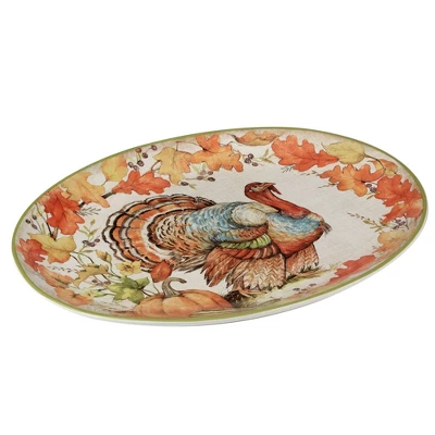 Certified International Autumn Breeze Oval Turkey Serving Platter 4 Certified International Autumn Breeze Oval Turkey Serving Platter - Image 2