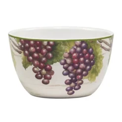 Set Of 4 Meadow Brook Vineyard Assorted Ice Cream Bowls - Certified International