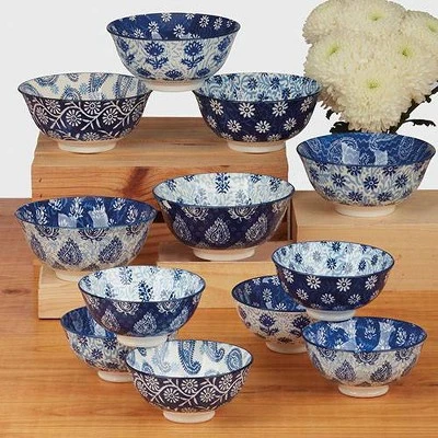 Certified International Set Of 6 30oz Carnival All Purpose Bowls Blue 11 Certified International Set Of 6 30oz Carnival All Purpose Bowls Blue - Image 9