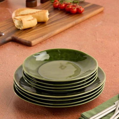 Certified International (Set Of 4) 9" Salad Plates Verde 6 Certified International (Set Of 4) 9" Salad Plates Verde - Image 4