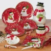 18oz 4pk Earthenware Holiday Magic Snowman 3-D Mugs - Certified International -Certified International GUEST dc791d87 203f 49ae 82c6 e4a4e98f4723