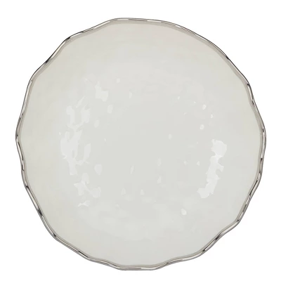 Certified International 106oz Regency Serving Bowl Silver 5 Certified International 106oz Regency Serving Bowl Silver - Image 3