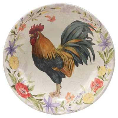 Floral Rooster Serving/Pasta Bowl - Certified International 5 Floral Rooster Serving/Pasta Bowl - Certified International - Image 3
