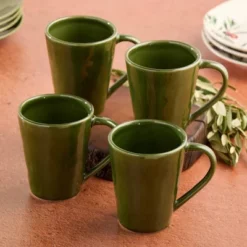 Certified International (Set Of 4) 18oz Mugs Verde -Certified International GUEST efd3e4b6 7b71 4ded 99f4 bba45e247ec1