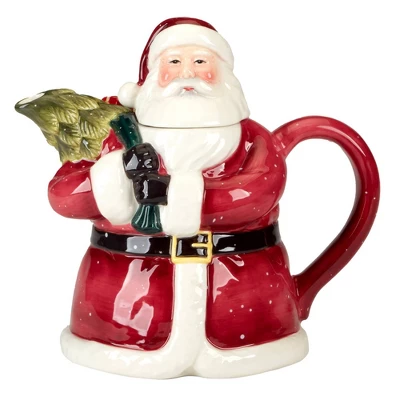 Certified International 28 Fl Oz Santa's Secret Teapot 5 Certified International 28 Fl Oz Santa's Secret Teapot - Image 3