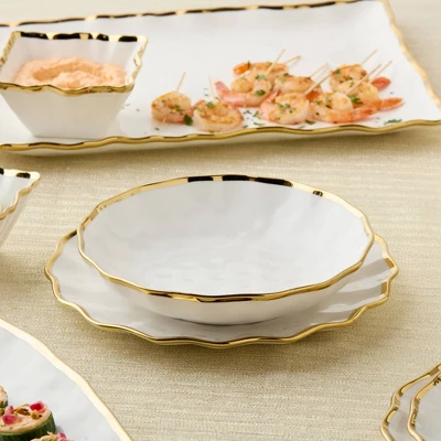 Certified International (Set Of 4) 36oz Regency Soup Bowls Gold 5 Certified International (Set Of 4) 36oz Regency Soup Bowls Gold - Image 3