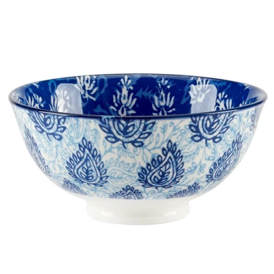 Certified International Set Of 6 30oz Carnival All Purpose Bowls Blue 4 Certified International Set Of 6 30oz Carnival All Purpose Bowls Blue - Image 2